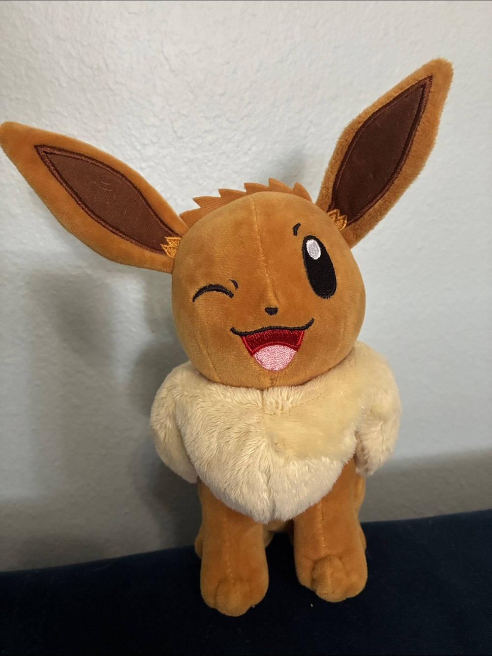 Pokemon Eevee Plush - Brown with Cream Collar